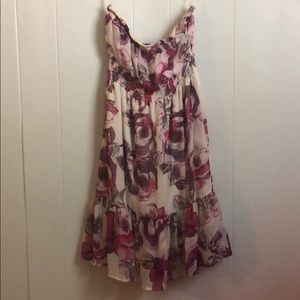 🌸 Floral Strapless Dress 🌸